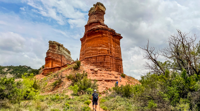 Lighthouse formation at Palo Duro Canyon.
